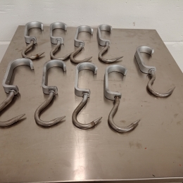 9 meat hooks